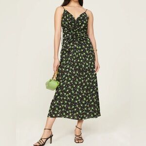 Sandro Floral Black Dress